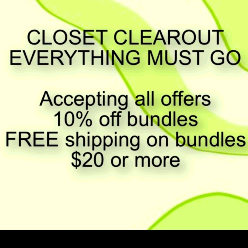 Closet clean out!